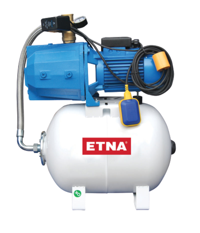 Etna Jet 100-Tanklı Kendinden Emişli Jet Hidrofor (50Ws (4 Kat 8 Daire) - 50Lt )