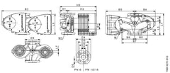 Grundfos MAGNA1 D 100-40 F Flanşlı FK Sirkülasyon Pompası - İkiz Tip (DN100 - PN6)